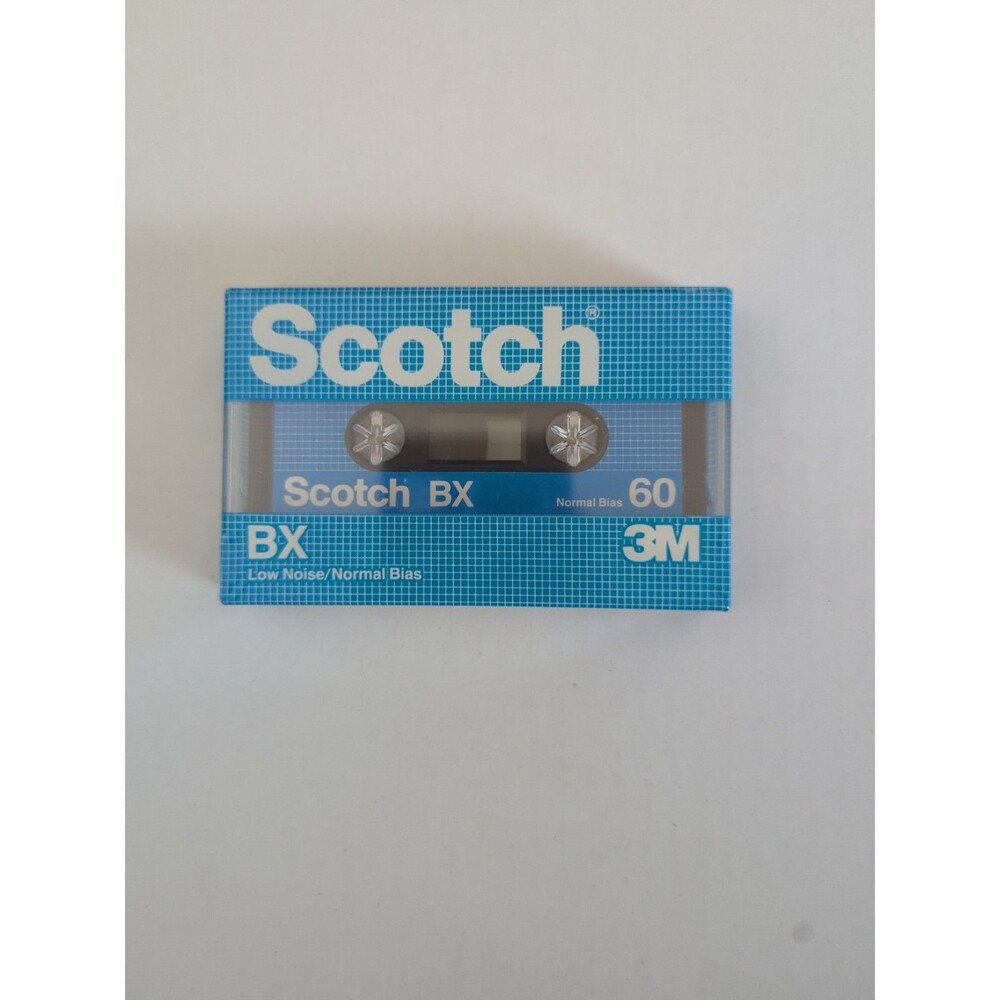 Scotch BX60 Cassette Deck, Blank Audio Tapes, New and Sealed